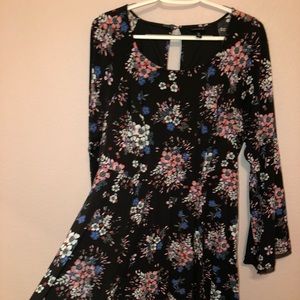 Flower skater dress